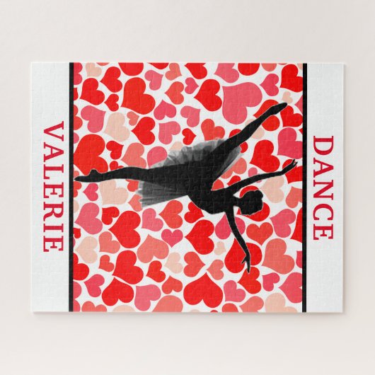 Ballerina Dancer Valentine's Day Puzzle (Horizontal)