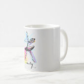 Ballerina Dancer Watercolor Kaffeetasse (VorderseiteRechts)