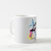 Ballerina Dancer Watercolor Kaffeetasse (Vorderseite Links)