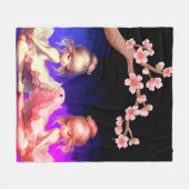 Ballerina Dancers Fleece Blanket (Vorderseite (Horizontal))