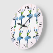 Ballerina Dancers Wilhelm Tell Große Wanduhr (Winkel)