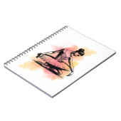 Ballerina Dancing in Color  Notizblock (Linke Seite)