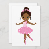 Ballerina Dankeskarte (Vorne/Hinten)