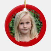 Ballerina Dated Black n Red Photo Ornament (Hinten)
