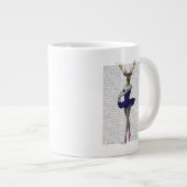 Ballerina Deer in Blue Jumbo-Tasse (Vorderseite Rechts)