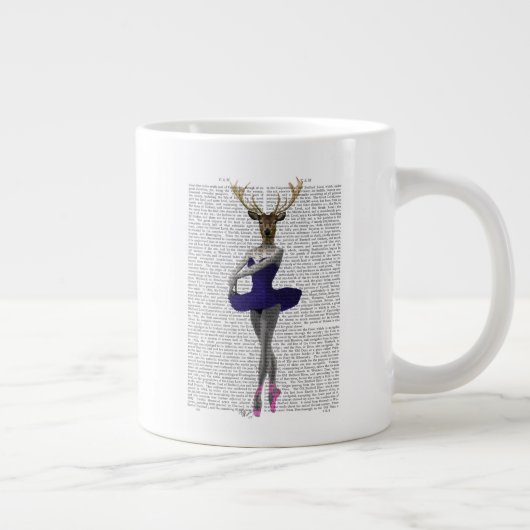 Ballerina Deer in Blue Jumbo-Tasse (Rechts)
