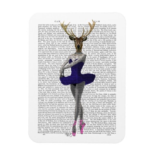 Ballerina Deer in Blue Magnet (Vertikal)