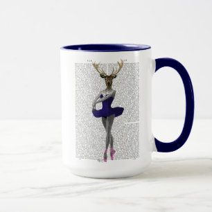 Ballerina Deer in Blue Tasse
