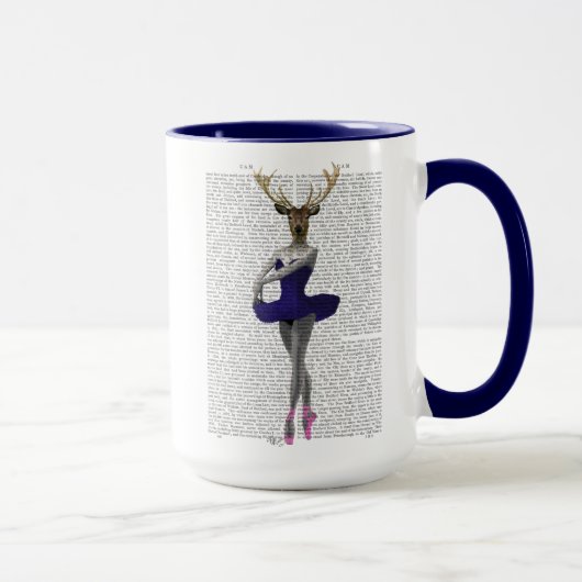 Ballerina Deer in Blue Tasse (Rechts)