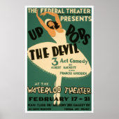 Ballerina & Devil 1938 WPA Poster (Vorne)