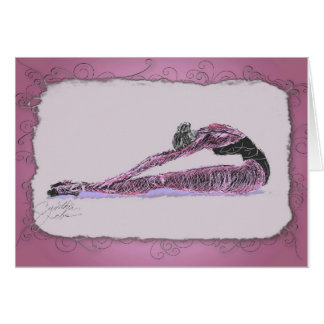 Ballerina, die in Rosa ausdehnt