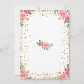 Ballerina Dinosaur Pink Princess Crown Einladung (Rückseite)