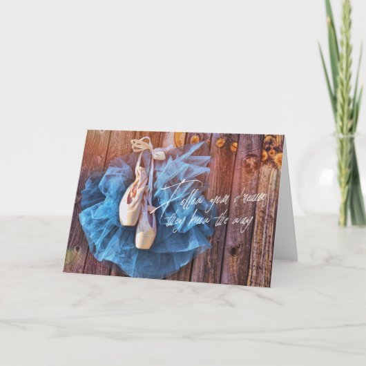 BALLERINA DREAMS Grußkarte Dankeskarte (Vorderseite)