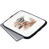"Ballerina Dreams - Protected Laptop Sleeve" Laptopschutzhülle (Vorne Knopf)