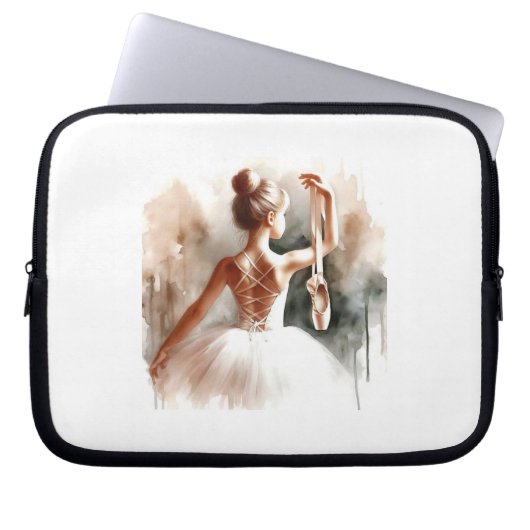 "Ballerina Dreams - Protected Laptop Sleeve" Laptopschutzhülle (Vorderseite)