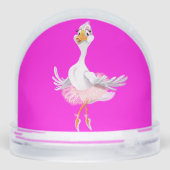 Ballerina Duck Schneekugeln (Rückseite)