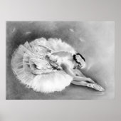 Ballerina Dying Swan Poster (Vorne)