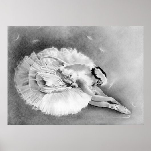 Ballerina Dying Swan Poster (Vorne)