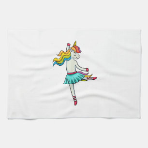 Ballerina Einhorn Tanz Ballett Tänzer Tutu Kleid Geschirrtuch