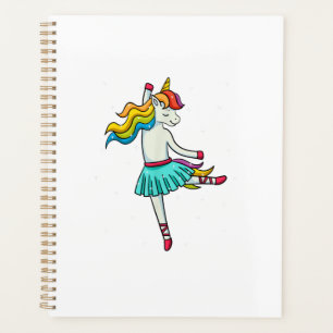 Ballerina Einhorn Tanz Ballett Tänzer Tutu Kleid Planer