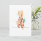 Ballerina Einladung (Stehend Vorderseite)
