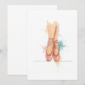 Ballerina Einladung (Vorne/Hinten)