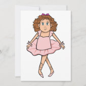 Ballerina Einladung (Vorderseite)