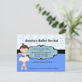 Ballerina Einladung (Stehend Vorderseite)