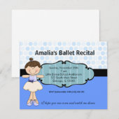 Ballerina Einladung (Vorne/Hinten)
