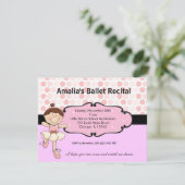 Ballerina Einladung (Stehend Vorderseite)