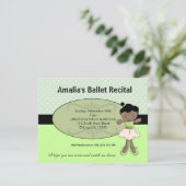 Ballerina Einladung (Stehend Vorderseite)