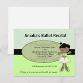 Ballerina Einladung (Vorne/Hinten)