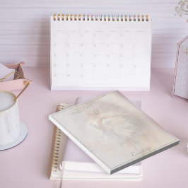 Ballerina Elegante Pose grenzt an Notizblock