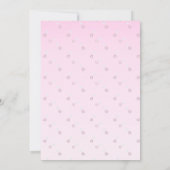 Ballerina Elephant Dance Erwägungsgrund Einladung (Rückseite)