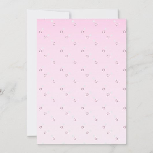 Ballerina Elephant Dance Erwägungsgrund Einladung (Rückseite)