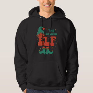 Ballerina Elf Familie Matching Weihnachten Pjs Fun Hoodie