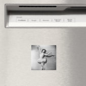 Ballerina en pointe B&W Magnet (In Situ (Geschirrspüler))