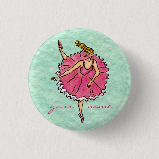 Ballerina en Pointe Button (Vorderseite)