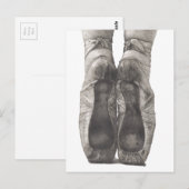 Ballerina en Pointe Postkarte (Vorne/Hinten)