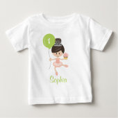 Ballerina Erster Geburtstag T - Shirt 1. (Vorderseite)