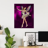 Ballerina Fairy Artwork D1 Poster Print (Heimbüro)