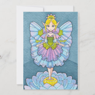 Ballerina Fairy Birthday Einladung Moussart
