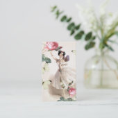 Ballerina Fairy Business Card Visitenkarte (Stehend Vorderseite)