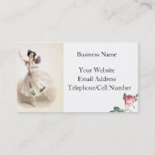 Ballerina Fairy Business Card Visitenkarte (Rückseite)