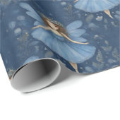 Ballerina Fairy Girl Birthday Geschenkpapier (Rolleneckpunkt)