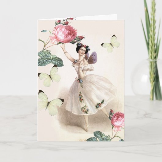 Ballerina Fairy Karte (Vorderseite)