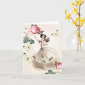 Ballerina Fairy Karte (Gelbe Blume)