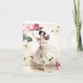 Ballerina Fairy Vielen Dank Dankeskarte (Rückseite)