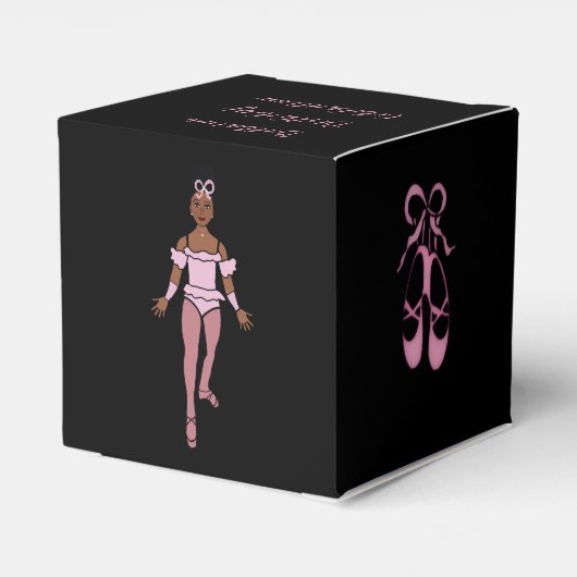 Ballerina Favor Box #1 Geschenkschachtel (Rückseite)