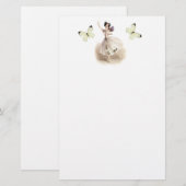 Ballerina-Fee Briefpapier (Vorne/Hinten)